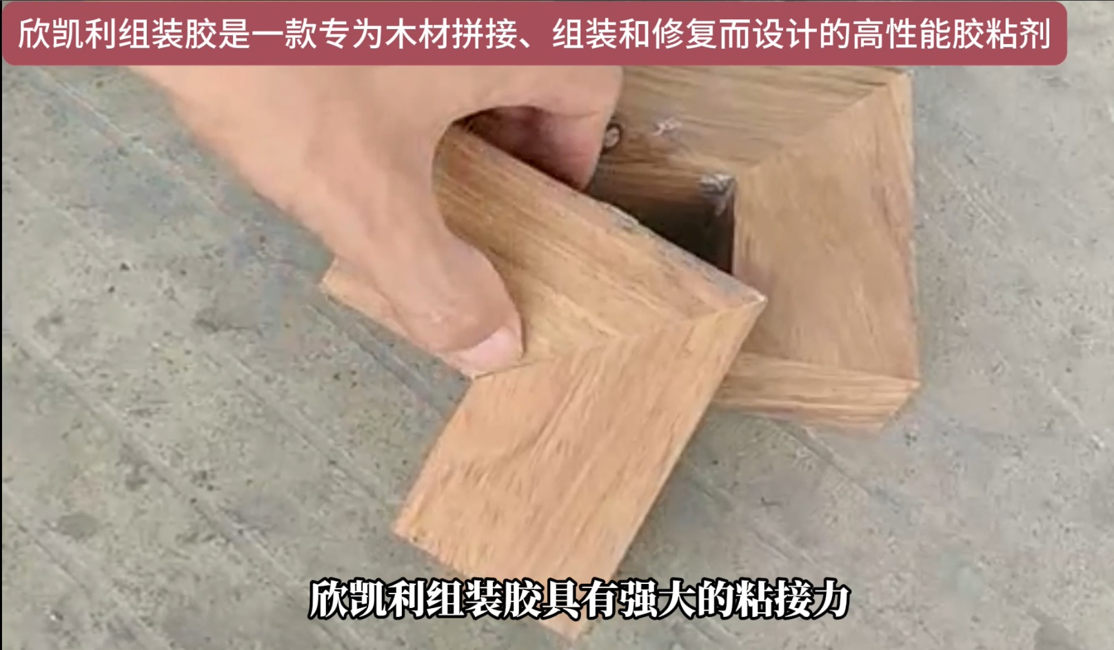 欣凱利組裝膠適用于多種木材的粘接，包括但不限于硬木